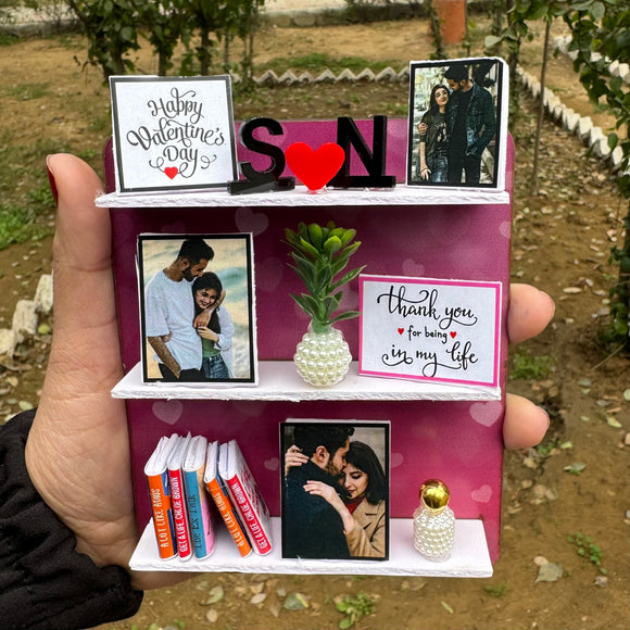 Personalised Miniature Photo Art Love Valentine's Day