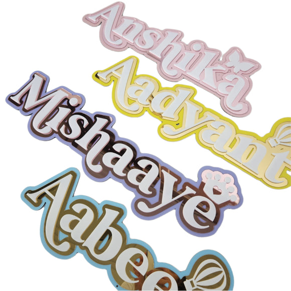 Three Layer Name Plate