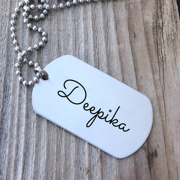 Mens Name Tag