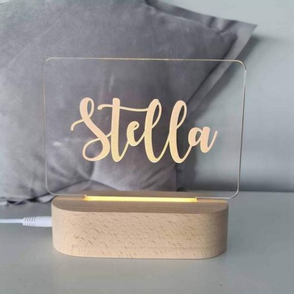 Name Customised Night Lamp