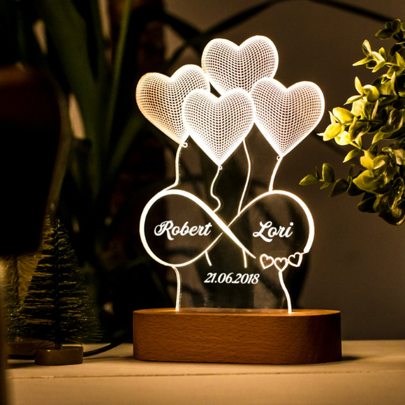 Love Customised Night Lamp