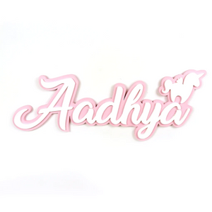 Two Layer Unicorn Name Plate