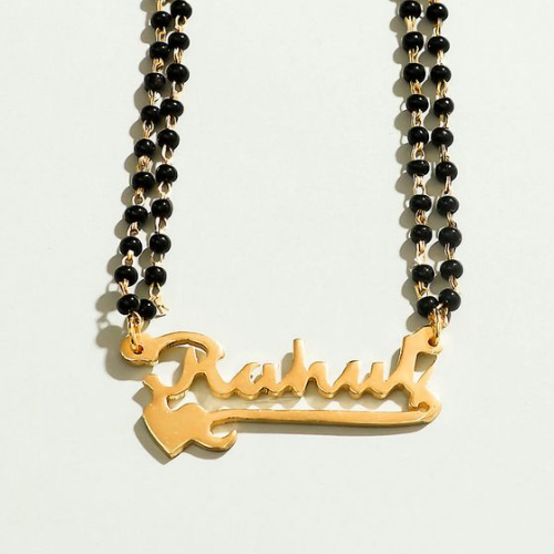Gold Plated Name Mangalsutra