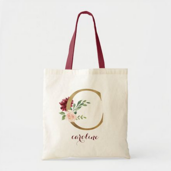 Initial & Name Tote Bag