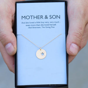 Mother son necklace deals pendant